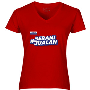 Kaos Kaos Merah Berani Jualan