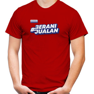 Kaos Kaos Merah Berani Jualan