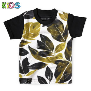 Kaos Anak Full-Print Dedaunan 02
