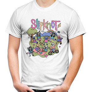 Kaos Slipknot Tshirt Band Metal Rock Pria Wanita Unisex