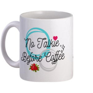 Mug No Talkie Before Coffee | Mug Unik dan Lucu 