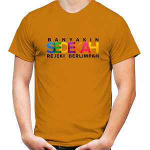 Kaos banyakin sedekah