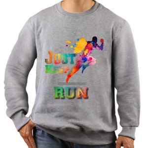 Jaket Sweater Just Keep Run