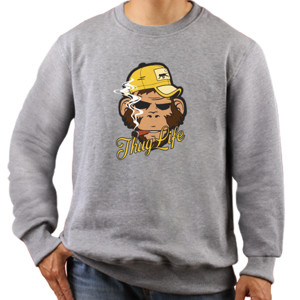 Jaket Sweater Thug Life Yellow Monkey