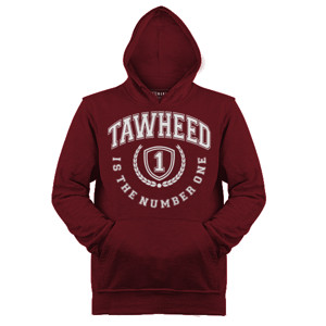 Jaket Hoodie TAWHEED IS NUMBER ONE WHITE 
