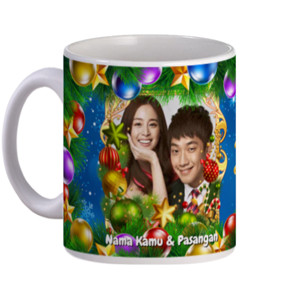 Mug Christmas Santa Ornament