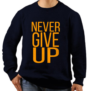 Jaket Sweater Never Give Up