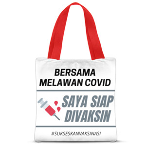 Tas Tote Fullprint Kampanye Lawan Covid