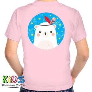 Kaos White Bear (hanya belakang)