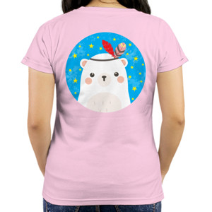 Kaos White Bear (hanya belakang)