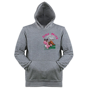 Jaket Hoodie Dino Mite pink