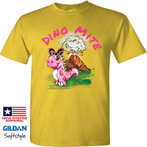 Kaos Dino Mite pink