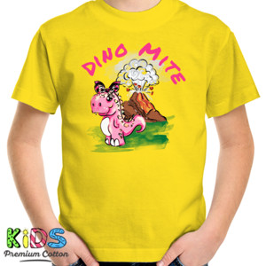 Kaos Dino Mite pink