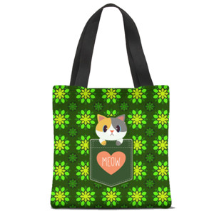 Tas Tote Fullprint Premium Meow Batik