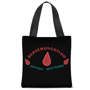 Tas Tote Fullprint Jangan Menyerah