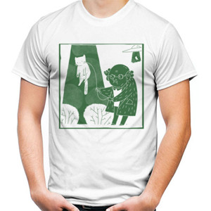 Kaos Cat ufo white T-shirt KAYA37TS