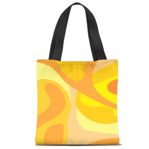 Tas Tote Fullprint Tas jinjing motif abstrak