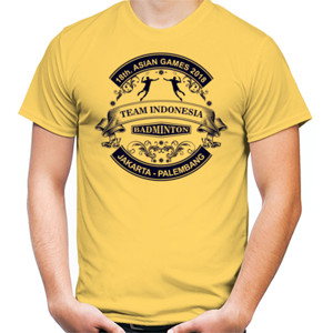 Kaos INDONESIA BADMINTON TEAM - VINTAGE (2SIDED)