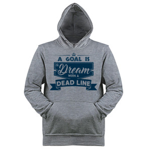 Jaket Hoodie Motivasi Q013 - A Goal Is A Dead Line