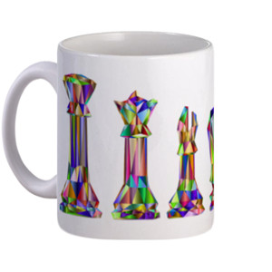 Mug Buah Catur Dekoratif