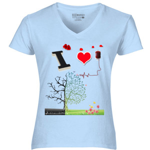 Kaos I Love Blood Donation