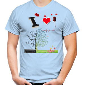 Kaos I Love Blood Donation