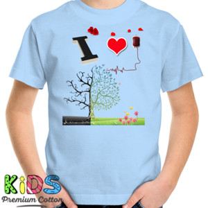 Kaos I Love Blood Donation
