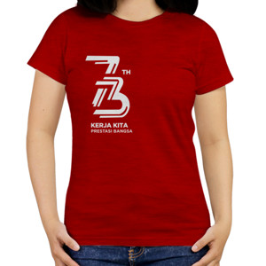 Kaos Indonesia 73 Tahun Merah