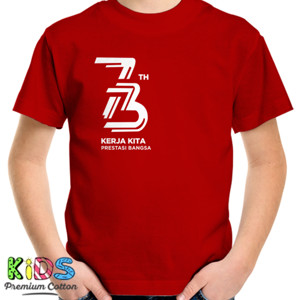 Kaos Indonesia 73 Tahun Merah