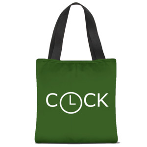 Tas Tote Fullprint OMORFO | TOTE BAG CLOCK DESIGN