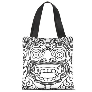 Tas Tote Fullprint Barong Bali 2