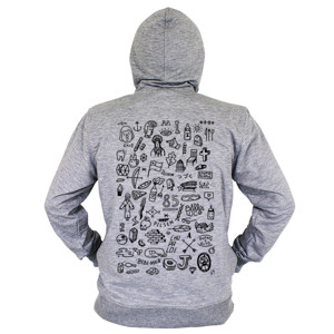 Hoodie Zipper Flashes by Jorge De La Paz