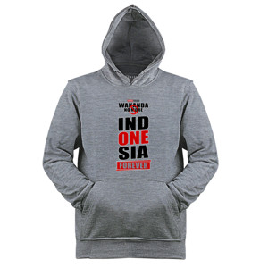 Jaket Hoodie WAKANDA NO MORE - INDONESIA FOREVER
