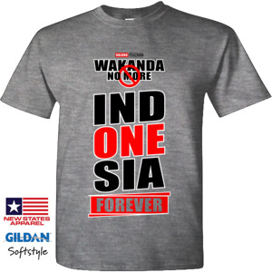 Kaos WAKANDA NO MORE - INDONESIA FOREVER