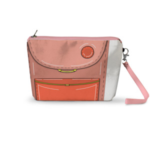 Pouch Trapesium Pink elite pattern