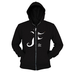 Hoodie Zipper The Nightmare Before Christmas Black