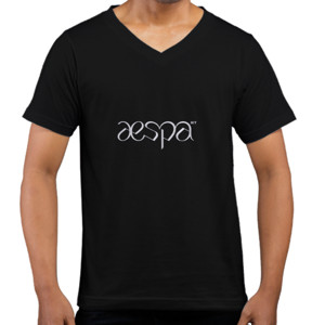 Kaos  AES1 | Aespa Logo + My (Hitam)