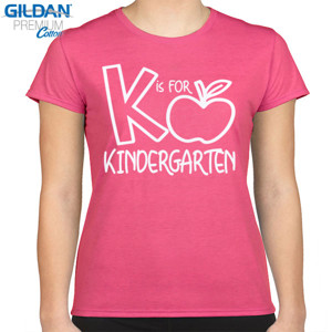 Kaos Kaos Wanita k is for kindergarten