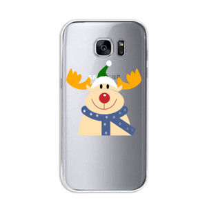 rusa kutub dengan topi natal Casing HP