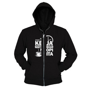 Hoodie Zipper Kaos Waktunya Ngopi
