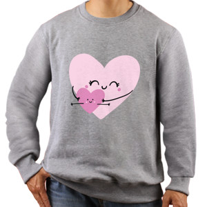 Jaket Sweater Kaos Po;os Putih Love ANd Friend