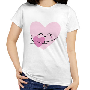 Kaos Kaos Po;os Putih Love ANd Friend