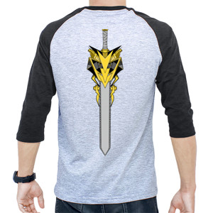 Kaos Raglan Sword gold