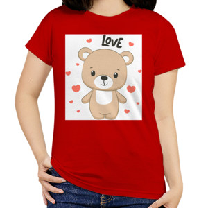 Kaos The Power of Love - Bear Love - Kaos Wanita Love