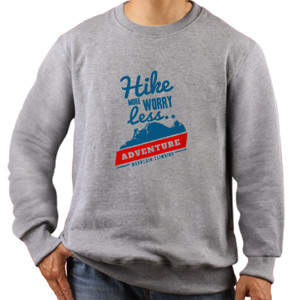 Jaket Sweater Hike More Worry Less