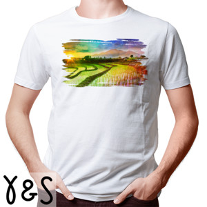 Kaos Sawah Hijau dan Asri - Kaos Keren Wanita - Elegan