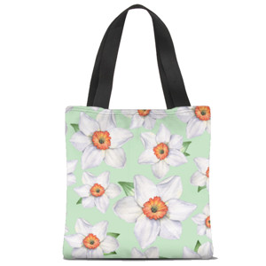 Tas Tote Fullprint Bunga