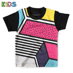 Kaos Anak Full-Print Neo memphis background 16