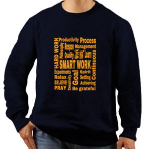 Jaket Sweater Kaos smart work positif goal spirit