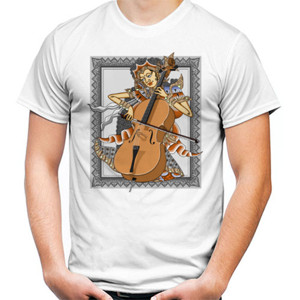 Kaos wayang melody 2 white